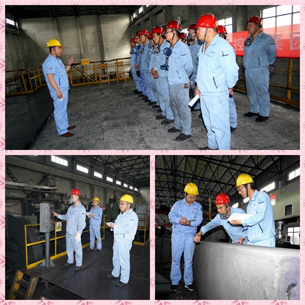 公司工會(huì)組織的石墨鋸銑機(jī)組技術(shù)比武現(xiàn)場